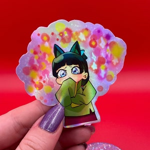 Adesivo Anime A. Diaries Presente Decalque Holográfico À Prova D'Água para Garrafas de Água Telefones Laptops feriado