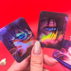 Betta Anime Sticker Set: Waterproof Holographic Decals