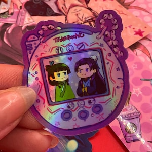 Adesivo Anime A. Diaries Presente Engraçado Chibi Jogo À Prova D'Água Decalque Holográfico para Garrafas de Água Telefones Laptops feriado
