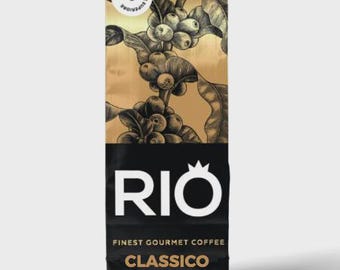1 x café en grains Rio Classico de 1 kg : mélange d'espresso italiens à torréfaction moyenne