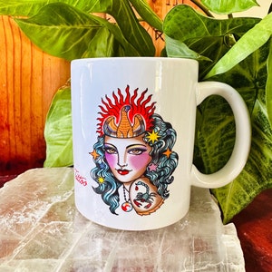 Scorpio mug Scorpio art Scorpion Art mug Astrology art Scorpio gift Tattoo art Zodiac Digital art Phoenix Pluto