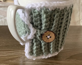 Funda de café tejida a crochet