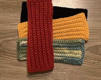 Fingerless crochet gloves