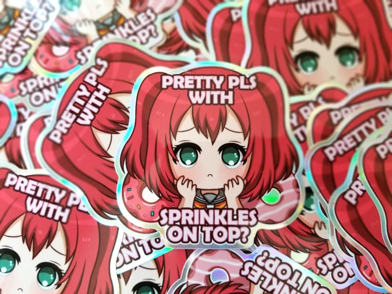 Love Live 3 Holographic Meme Stickers Etsy