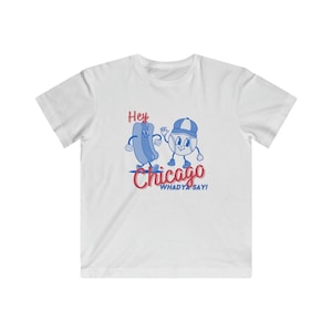 Camiseta juvenil de dibujos animados de los Chicago Cubs