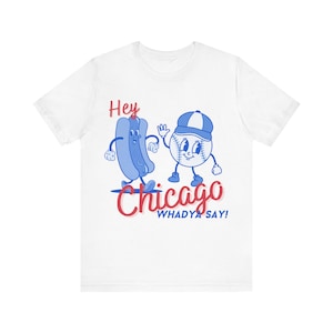 Chicago Cubs Cartoon T-shirt met korte mouwen