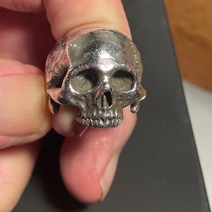 Solid Sterling Silver Skull Ring