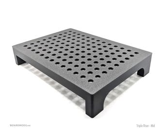 Triple Mid Pedal Riser for Temple Audio Templeboards