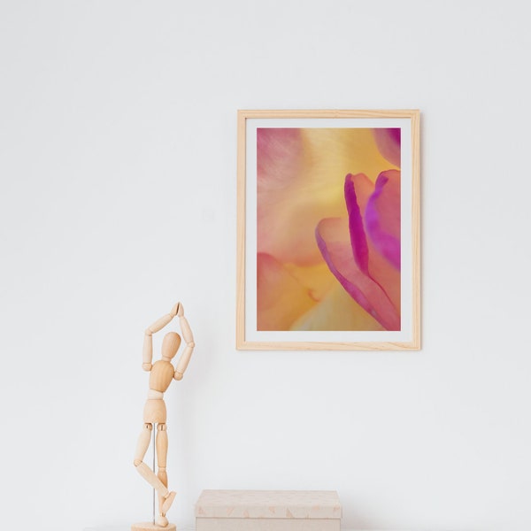 Printable Rose Close-Up Photography: Original Botanical Floral Wall Art Photography Printable Download