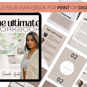 Ebook Template Canva | Coaching Guide Book Canva Template| Lead Magnet | Course Creator Template | Modern Workbook