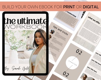 Ebook Template Canva | Coaching Guide Book Canva Template| Lead Magnet | Course Creator Template | Modern Workbook