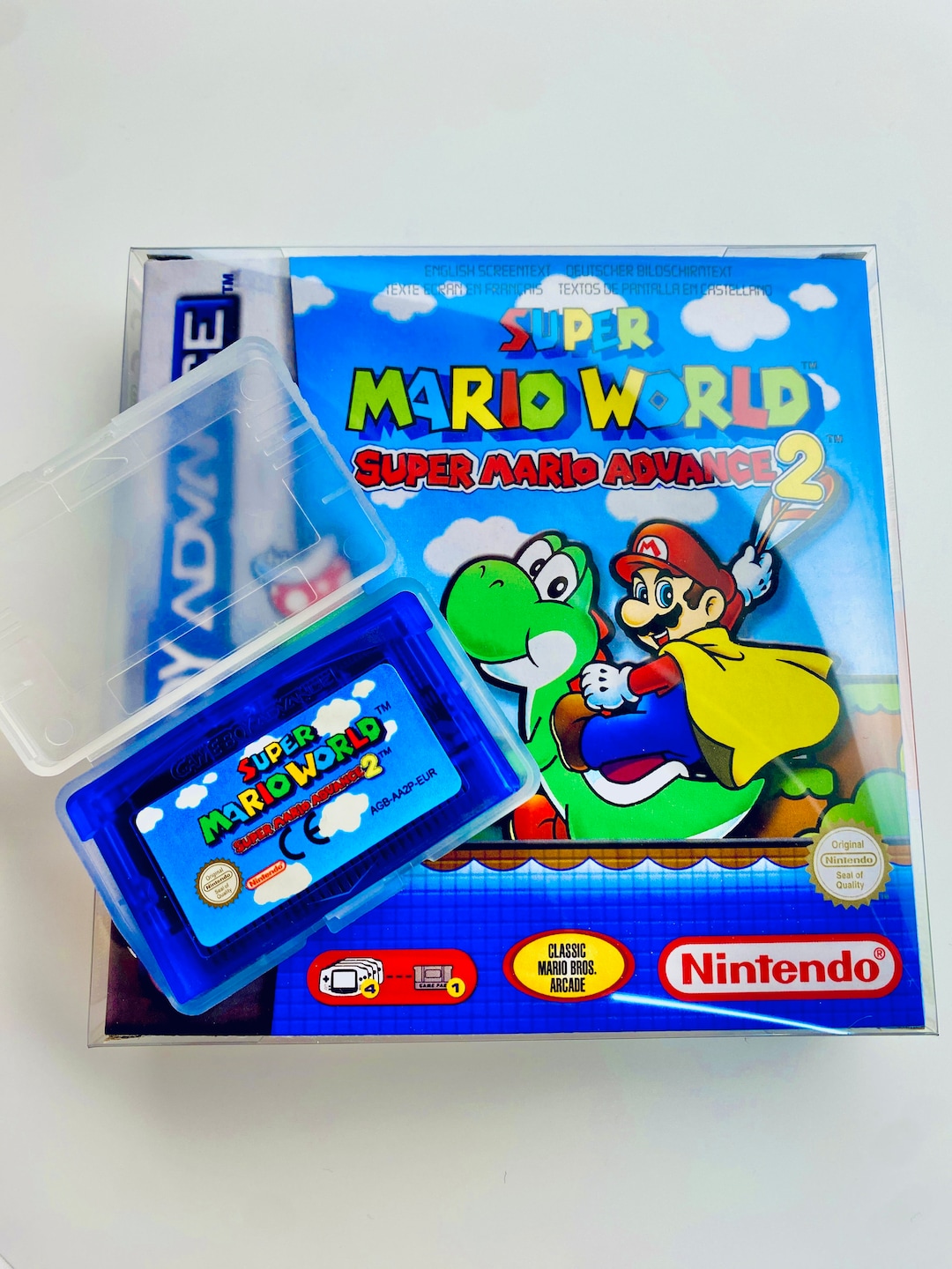 Gameboy Advance Super Mario World Complete With Packaging Case Etsy