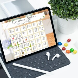 Conscious Kitchen 30-Day Challenge (Hydrangeas, Landscape) - Digital Download