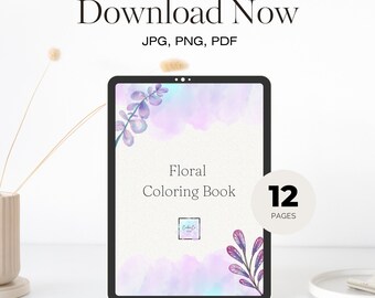August Birth Flower Coloring Page Printable Coloring Page - Etsy