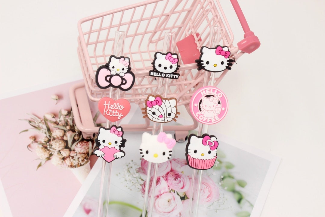Hello Kitty Collection Straw Toppers Etsy
