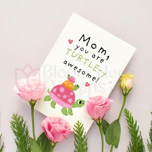 Cinco ingeniosas postales digitales imprimibles para el Día de la Madre. Tarjeta divertida para mamá. Descarga instantánea. Regalo original para el Día de la Madre.