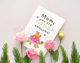 Five Witty Mother&#39;s Day Digital Postcard Printable Funny Mom Card Instant Download Quirky Mother&#39;s Day Gift