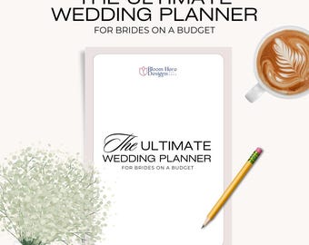 Printable Wedding Binder, The Ultimate Wedding Planner Workbook for Brides on a Budget, Wedding Guest List, Wedding Vows, Wedding Tracker