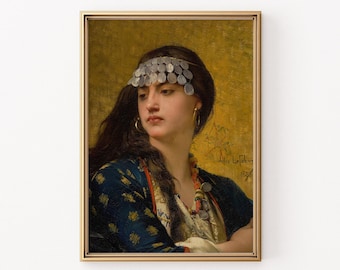 Fatima-portretafdruk door Jules Joseph Lefebvre (digitale download)