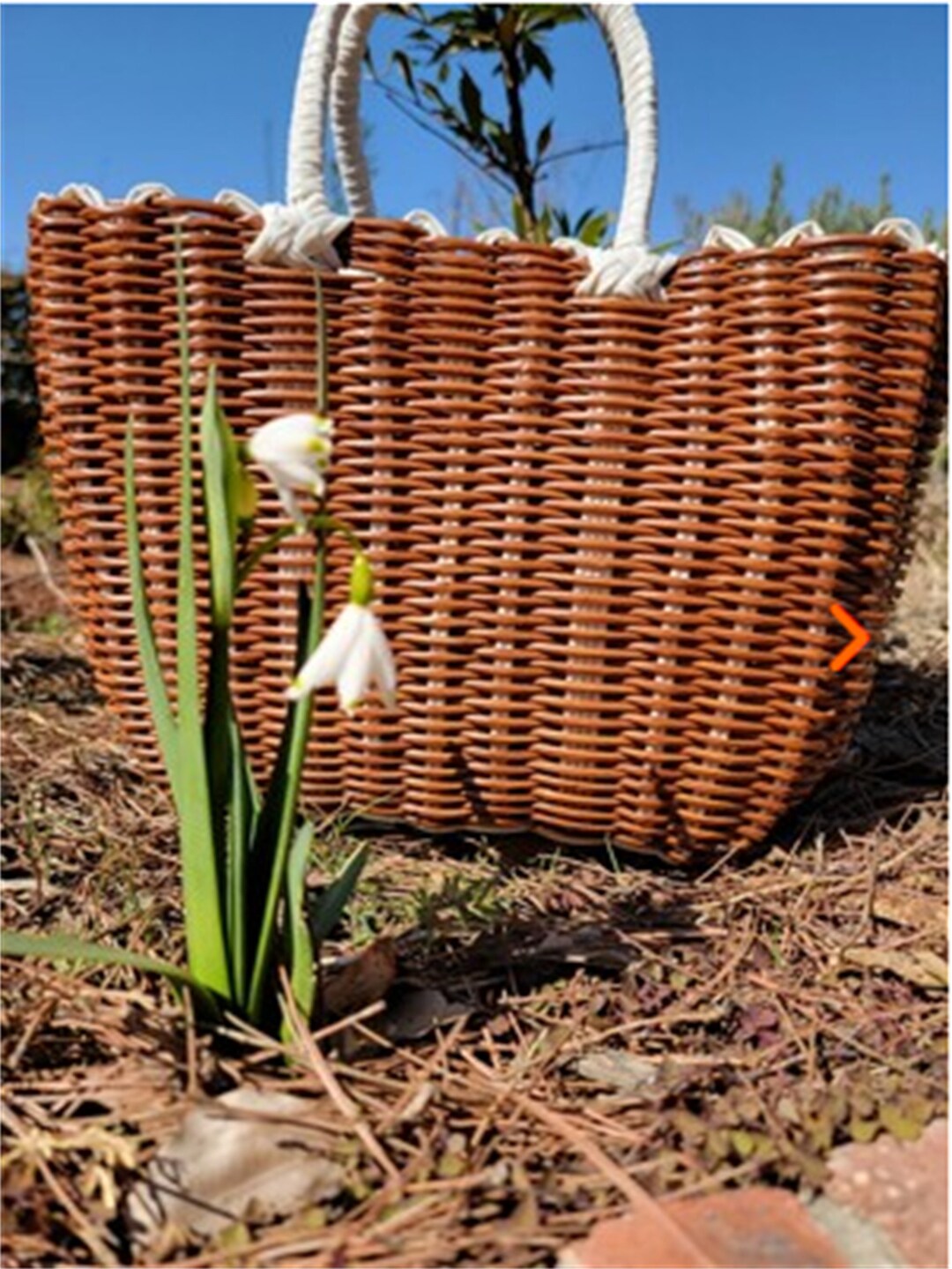 Handwoven Vegetable Basket Picnic Basket Bath Basket Snack Etsy
