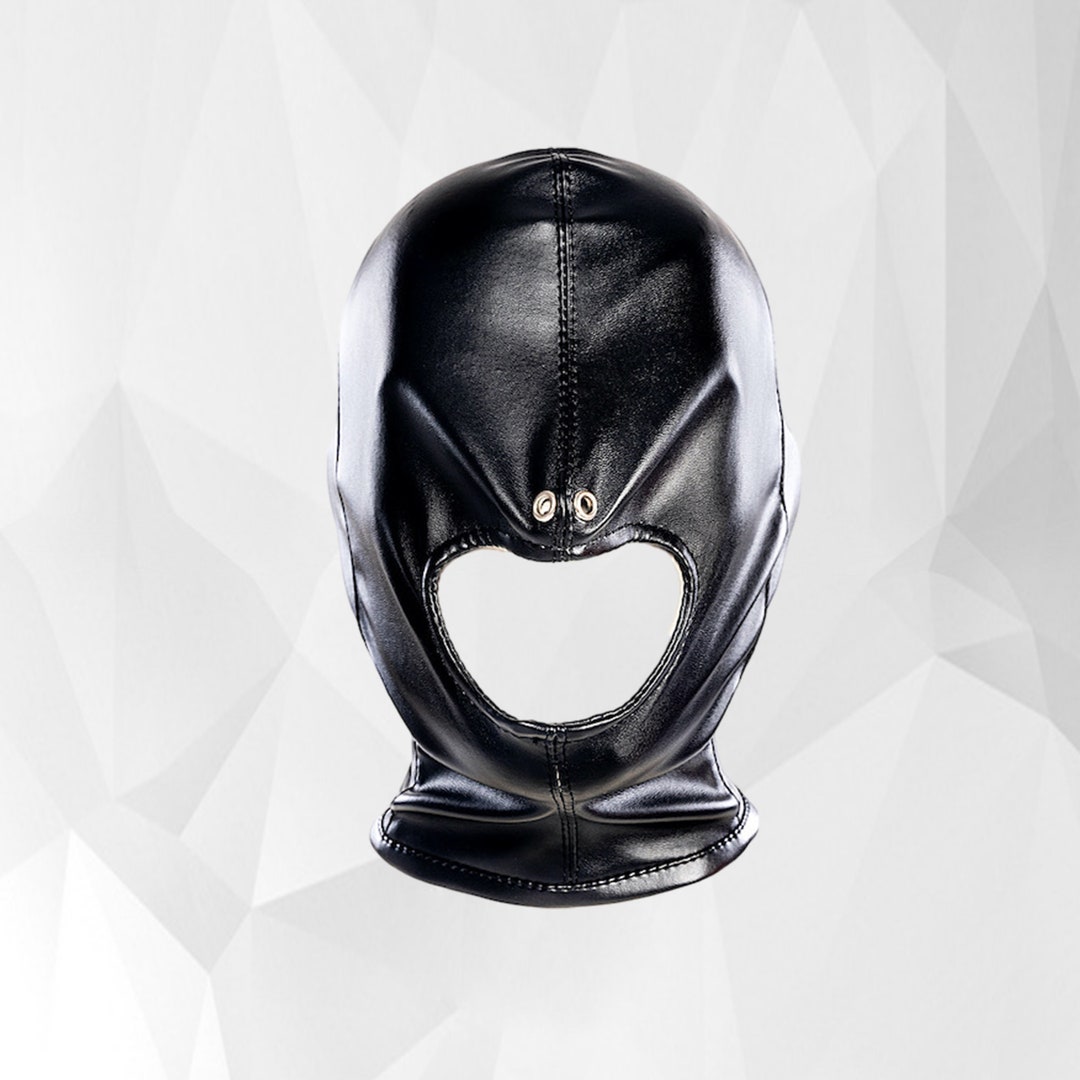 Open Mouth Restraint Hood BDSM Mask Slave Head Hood Mask Bondage Hood Open Mouth Restraint Hood BDSM Mask Slave Head Hood Mask Bondage Hood