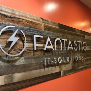 3D Standoff Signs, Custom Business Logo Signage, Metal, Acrylic, Wood Business Signs, Raised 3D Lettering