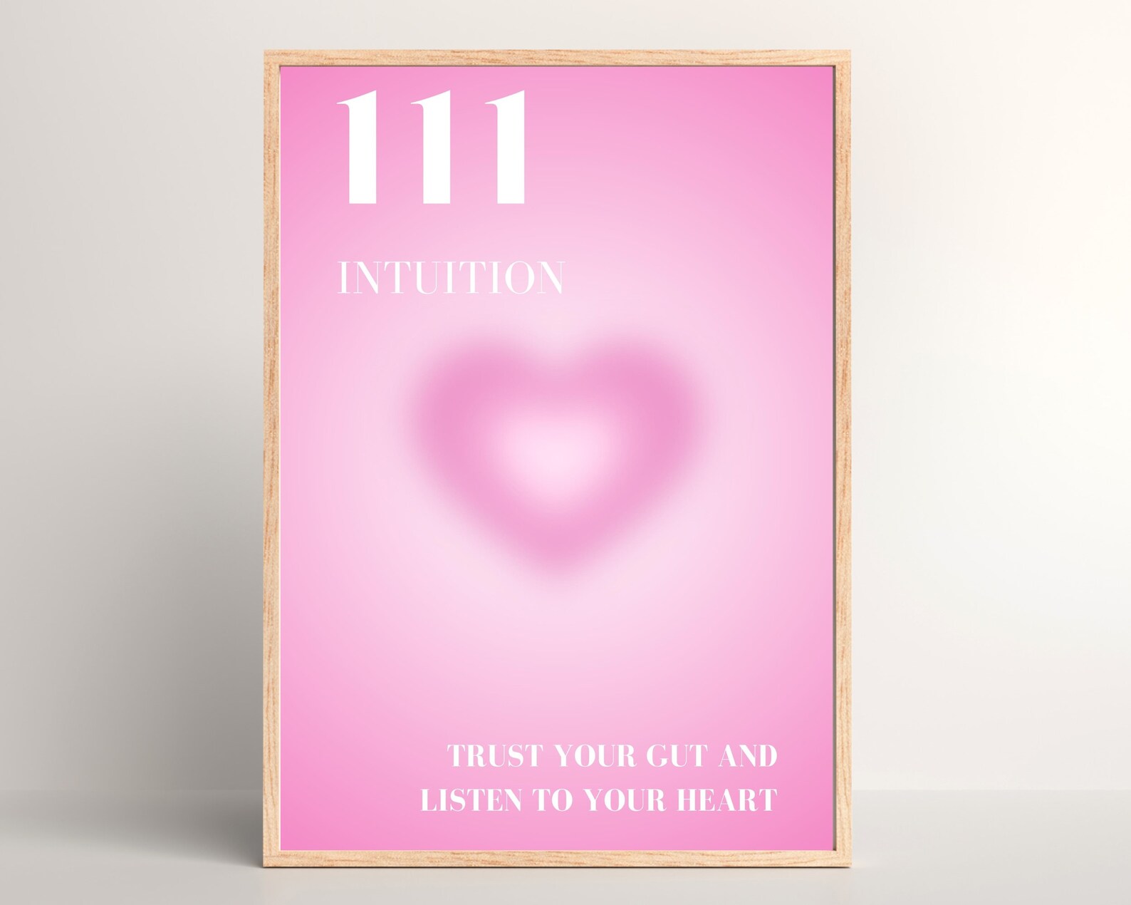 Pink Angel Aura Poster Set, Set of 3 Affirmation Poster, Spiritual Wall ...