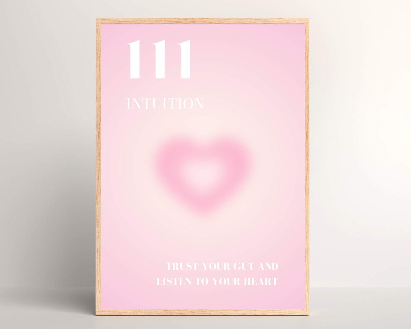 Pastel Pink Angel Aura Poster Set, Set of 3 Affirmation Poster ...