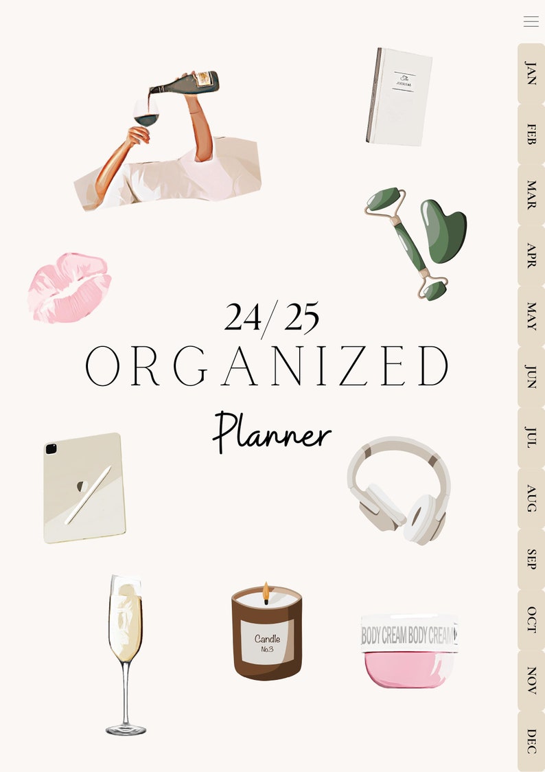 Organized Planner 2024 2025 Etsy Organized Planner 2024 2025 Etsy