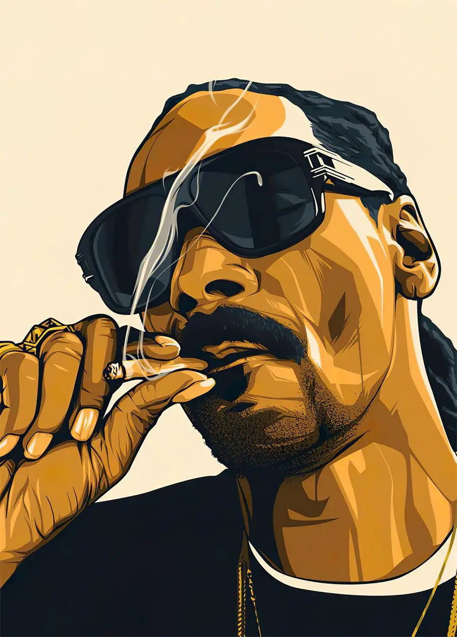 Hip Hop Snoop Dogg Singer Star Posters Prints Rapper Star Canvas ...