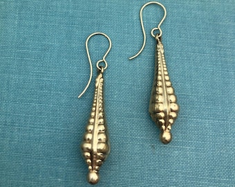 Vintage Drop Earrings Gold Filled 2 Inches Long With New Ear Wires