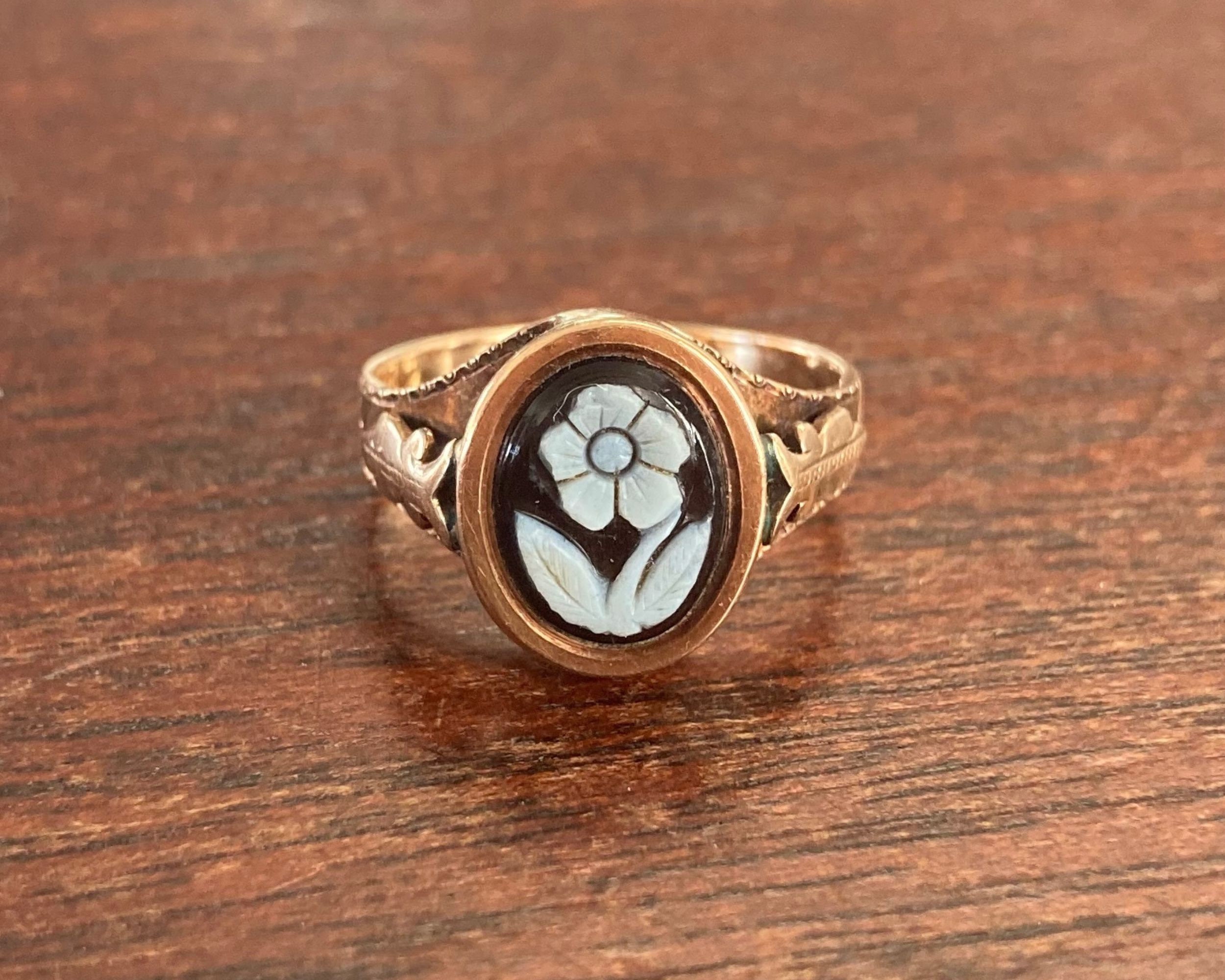 Antique Forget Me Not Gold Ring Antique Forget Me Not Ring 2025