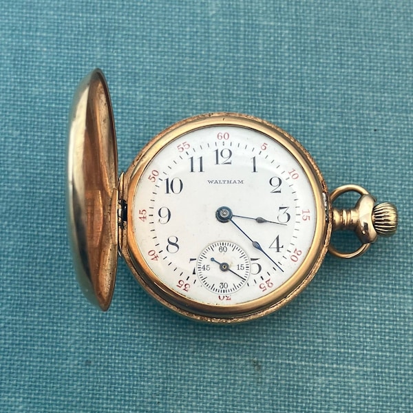 Waltham 14k Gold Case Pendant Pocket Watch Ladies