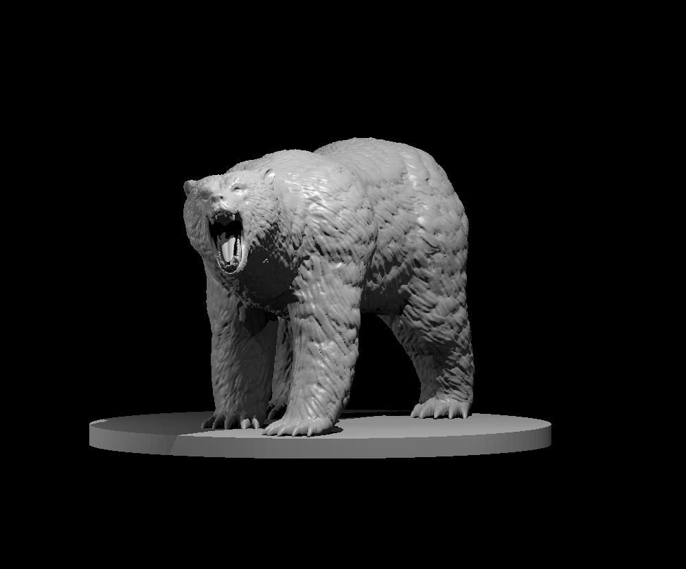 Brown Bear Miniature for Dnd Pathfinder and Other Ttrpgs - Etsy