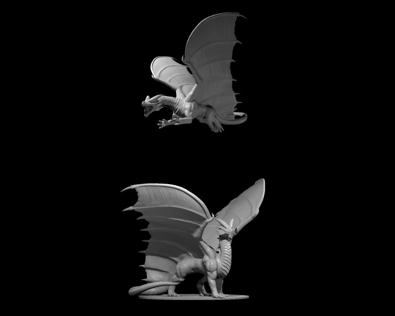 Ancient Copper Dragon Miniature for Dnd Pathfinder and Other Etsy