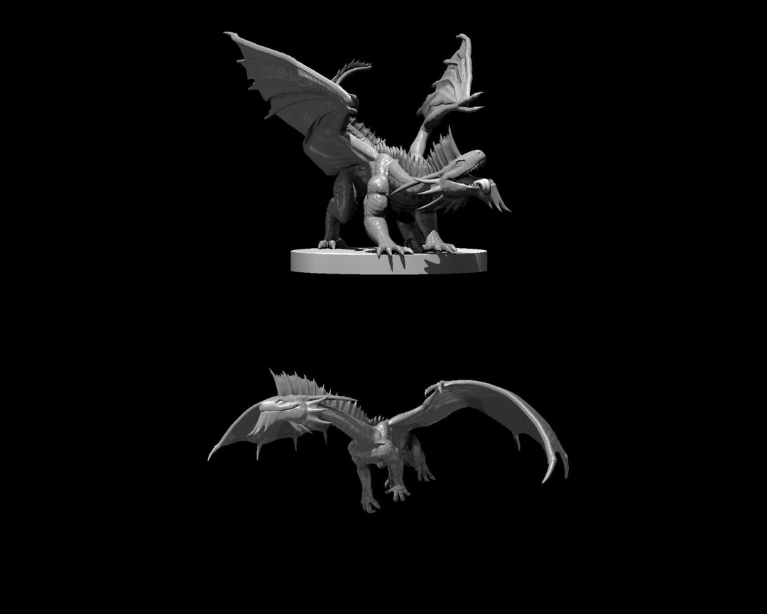 Silver Dragon Wyrmling Miniature for Dnd Pathfinder and Other - Etsy