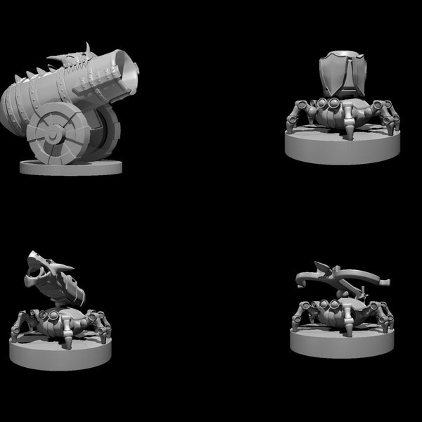 Eldritch Cannon Miniature for DnD Pathfinder and other TTRPGs