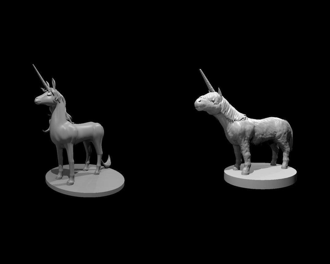Unicorn Miniature for Dnd Pathfinder and Other Ttrpgs - Etsy