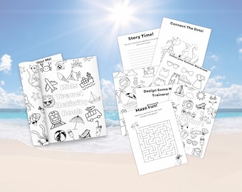 Libro di attività di viaggio per bambini stampabile scaricabile. Libro occupato