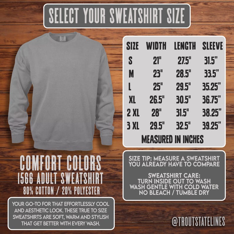 Comfort Colors Sweat
Fly Fishing Shirt
NC Vacation Apparel
NC Travel Sweatshirt
Trout Sweatshirt
North Carolina Trout
Soft Cotton Sweats
NC Brook Trout
NC Travel Souvenir
Trout Fishing Shirt
Comfy Sweatshirt NC
Carolina Brown Trout
Carolina Fishing