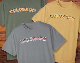 Colorado Trout Shirt: Comfort Colors T-shirt Unisex Travel Fly Fishing Tee Gift