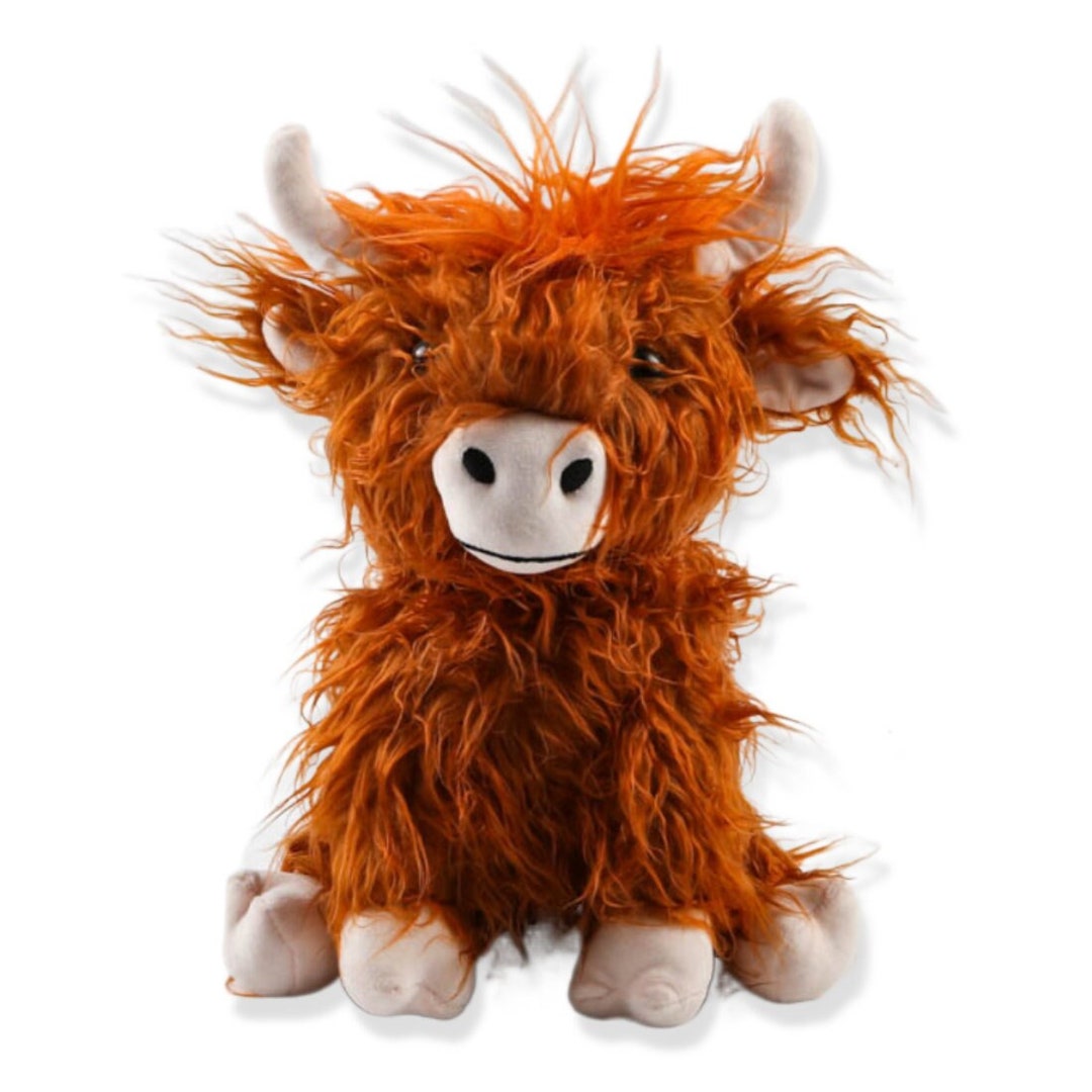3lb Weighted Highland Cow Stuffed Animal Plush for Anxiety Etsy
