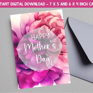 Biglietto di auguri per la festa della mamma stampabile, biglietto di auguri per la festa della mamma, biglietto per la festa della mamma, download digitale