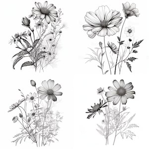 Botanical Svg Bundle | Floral svg |Flower Svg |Botanical clipart |Flower Clipart |floral leaves and branches svg|Commercial use included