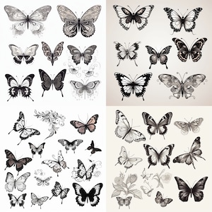 Butterfly SVG Bundle, Butterfly SVG, Butterfly Silhouette, Monarch Butterfly, Clipart, Cricut Cut file, butterfly clipart, svg