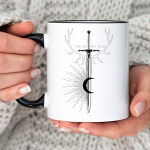 Throne of Glass Mug, Sarah J Maas Inspired Mug, You Do Not Yield Mug, Throne of Glass Merch, ToG Inspired Mug, Acotar Mug, Gift for Her, Mug