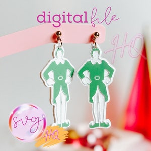 Pendientes de Navidad Buddy SVG