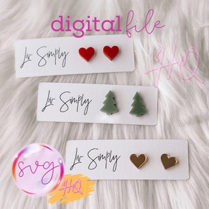 Aretes de árbol de Navidad SVG