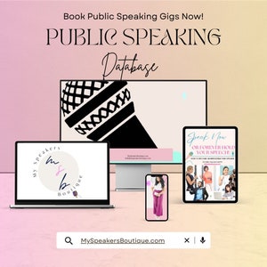 Book Paid Speaking Gigs for Public Speakers Keynote Speaker Instant Access to 1000s of Public Speaking Events Video Training and Scripts