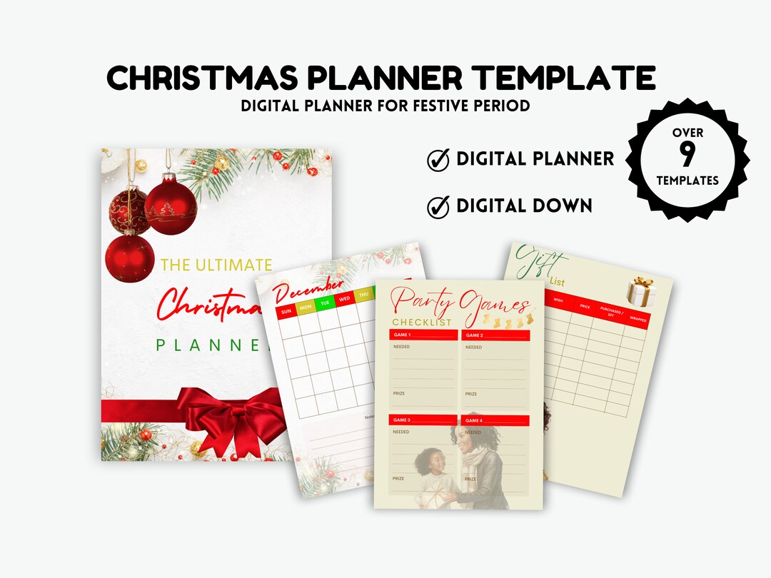 Your Ultimate Christmas Planner for a Season of Joy and Festivity Etsy